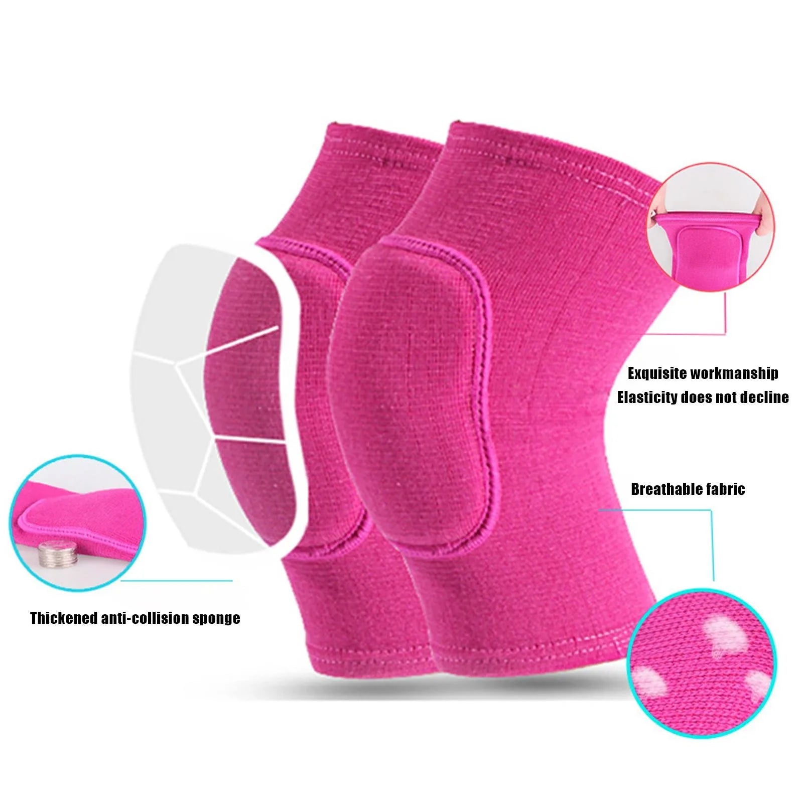 Sports Knee Pads, Compression Knee Brace and Athletic Knee Sleeve for Comfort and Injury