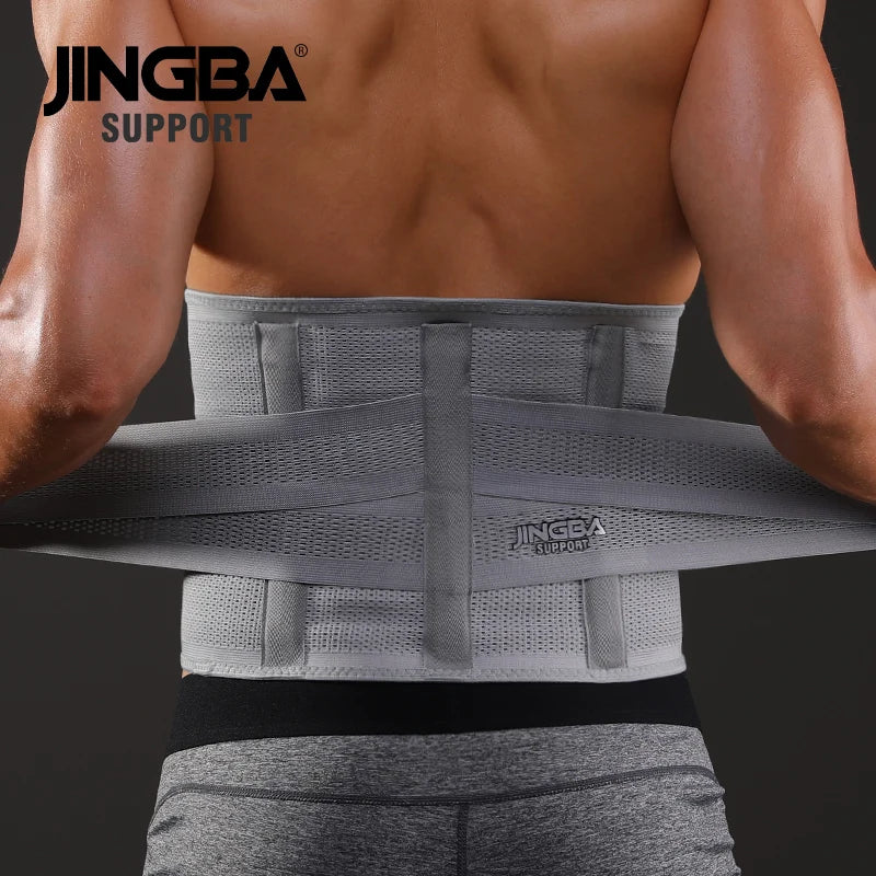 JINGBA Waist & Back Support Belt – Fitness Sweat Trainer for Abs & Lumbar Protection