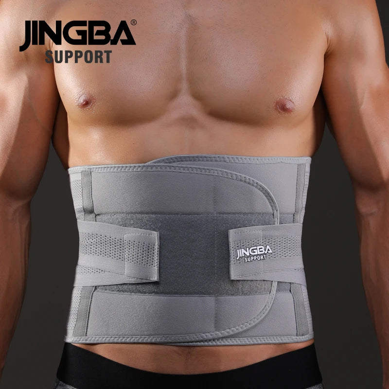 JINGBA Waist & Back Support Belt – Fitness Sweat Trainer for Abs & Lumbar Protection