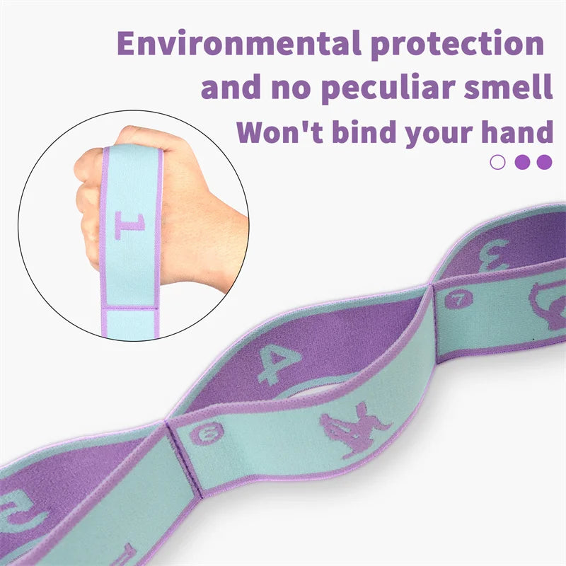 Yoga Stretch Band for Elastic Fitness Exercises and Iliotibial Band Stretching
