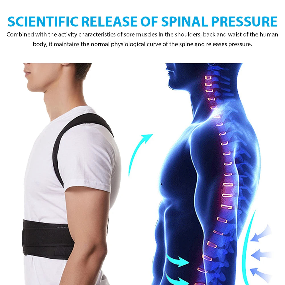 Back Brace, Posture Corrector for Women and Men and Back Straightener for Improved Posture