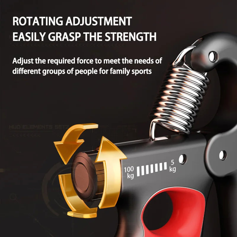 Adjustable Resistance Hand Grip for Strengthening and Hand Grip Exercises Trainer 5-150kg