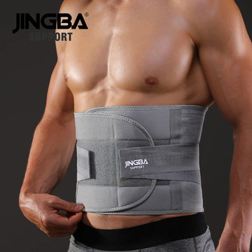 JINGBA Waist & Back Support Belt – Fitness Sweat Trainer for Abs & Lumbar Protection