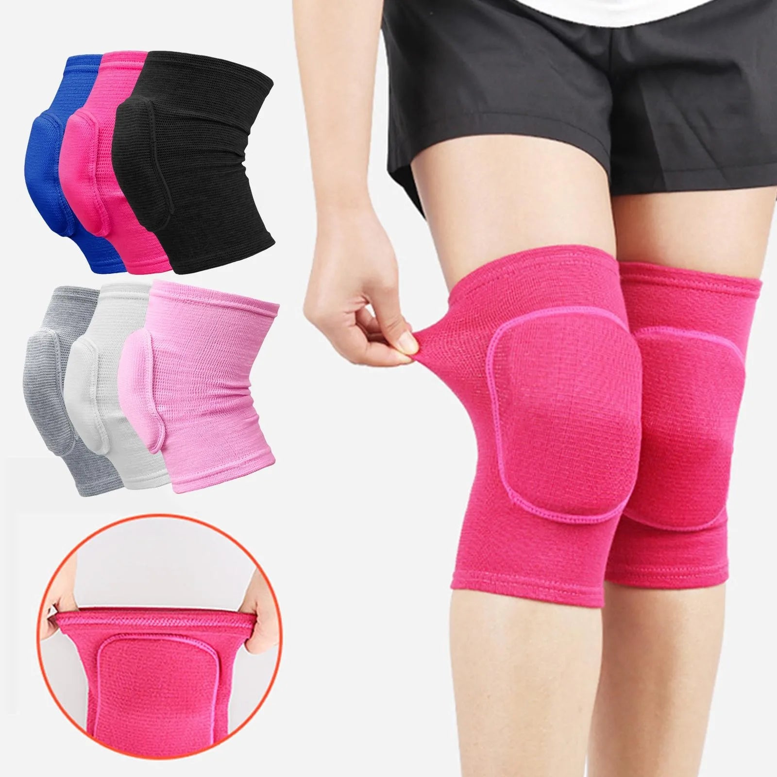 Sports Knee Pads, Compression Knee Brace and Athletic Knee Sleeve for Comfort and Injury