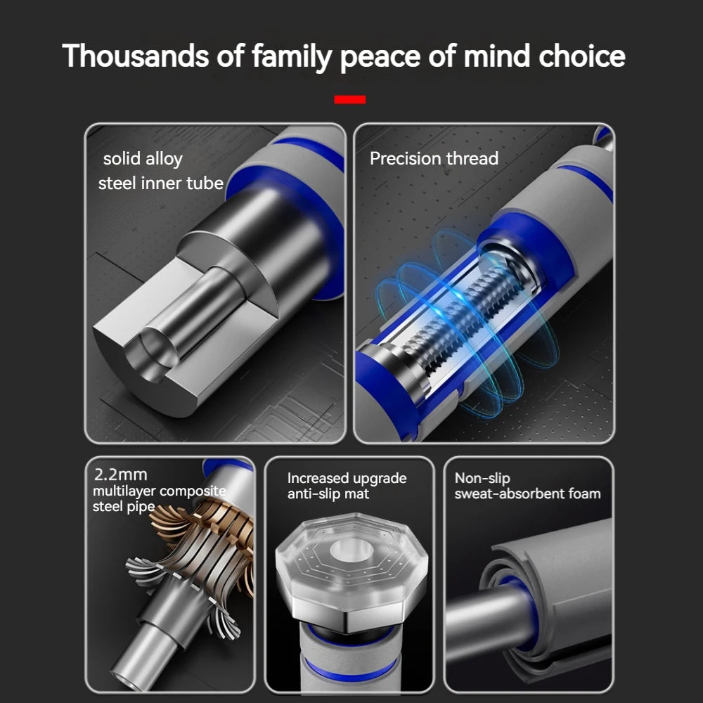 Telescopic Doorway Pull-Up Bar – Adjustable Home Gym Strength Trainer