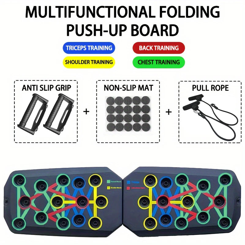Portable Push-Up Board Set – Foldable Home Fitness Trainer