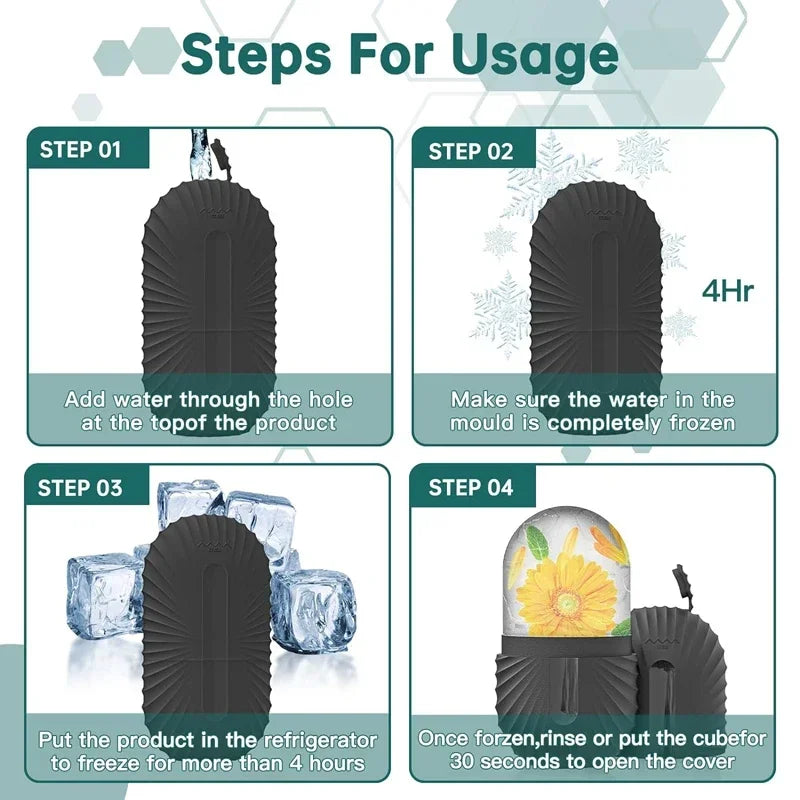 Ice Face Roller – Silicone Facial Ice Mold for Pore Shrinking