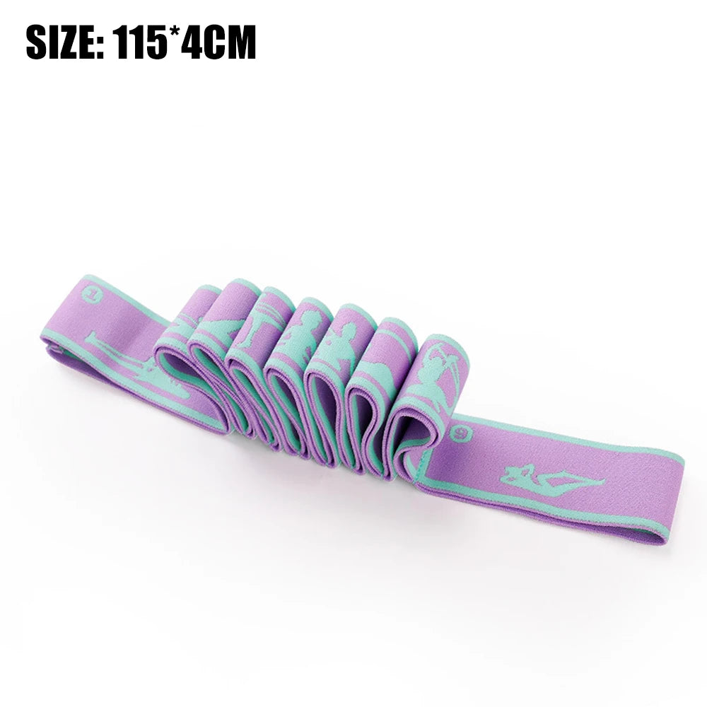 Yoga Stretch Band for Elastic Fitness Exercises and Iliotibial Band Stretching