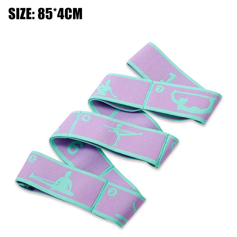 Yoga Stretch Band for Elastic Fitness Exercises and Iliotibial Band Stretching