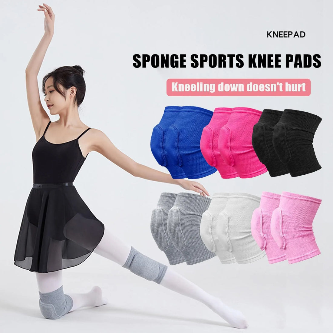 Sports Knee Pads, Compression Knee Brace and Athletic Knee Sleeve for Comfort and Injury