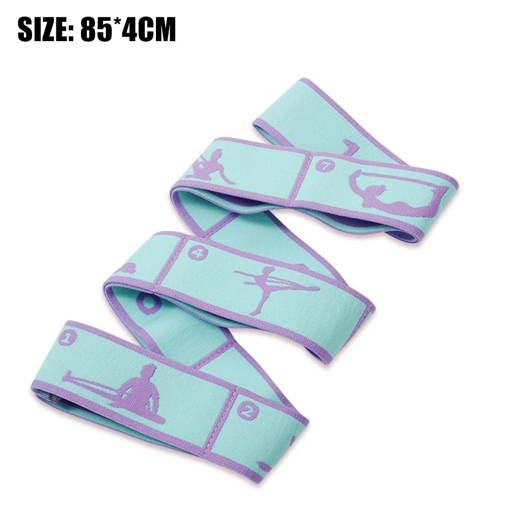 Yoga Stretch Band for Elastic Fitness Exercises and Iliotibial Band Stretching